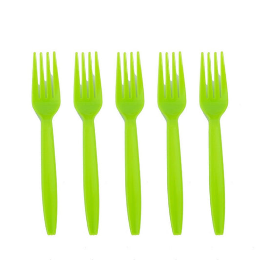 Set 10 Furculite Unica Folosinta Dino Park, Tacamuri Tematice Petrecere Copii, Plastic PE Rezistent, Multicolor, 15.5 x 2.5 cm