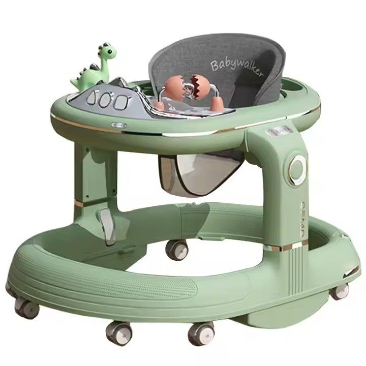 Premergator 4 In 1 Pentru Bebelusi, Antemergator, Balansoar Si Scaun De Masa, Inaltime Reglabila, Functie Muzicala Si Lumini, Sistem Antirasturnare, Material ABS Si PP, Greutate Maxima 25 Kg, +6 Luni, Verde