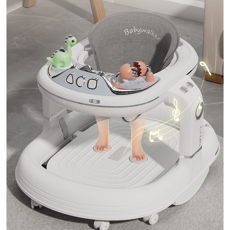Premergator 4 In 1, Antemergator, Balansoar Si Scaun Masa, Functie Muzicala, Inaltime Reglabila, Sistem Antirasturnare, Material ABS, Greutate Maxima 25 kg, +6 Luni, Alb