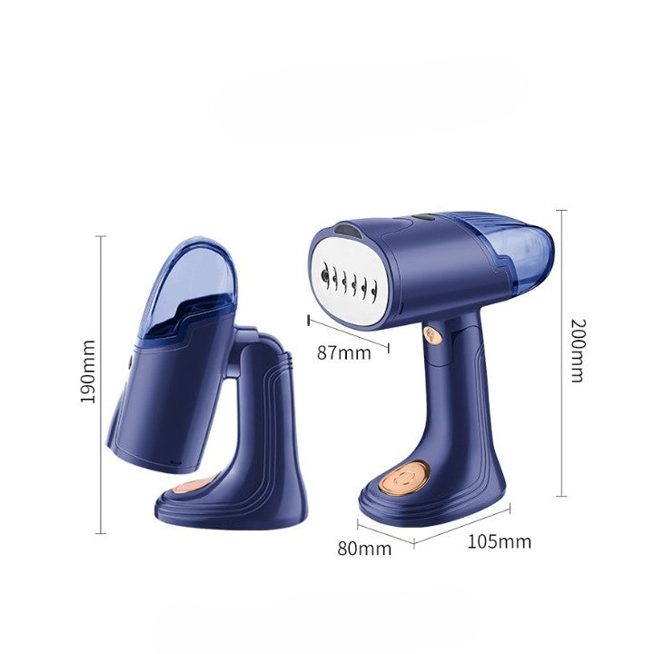 Aparat de Calcat Vertical cu Abur, Portabil si Pliabil, Putere 1500W, Functie Auto-Curatare si Anti-Calcar, Rezervor Detasabil 138ml, Include Perie Accesorii, 20x10.5x8 cm, Albastru