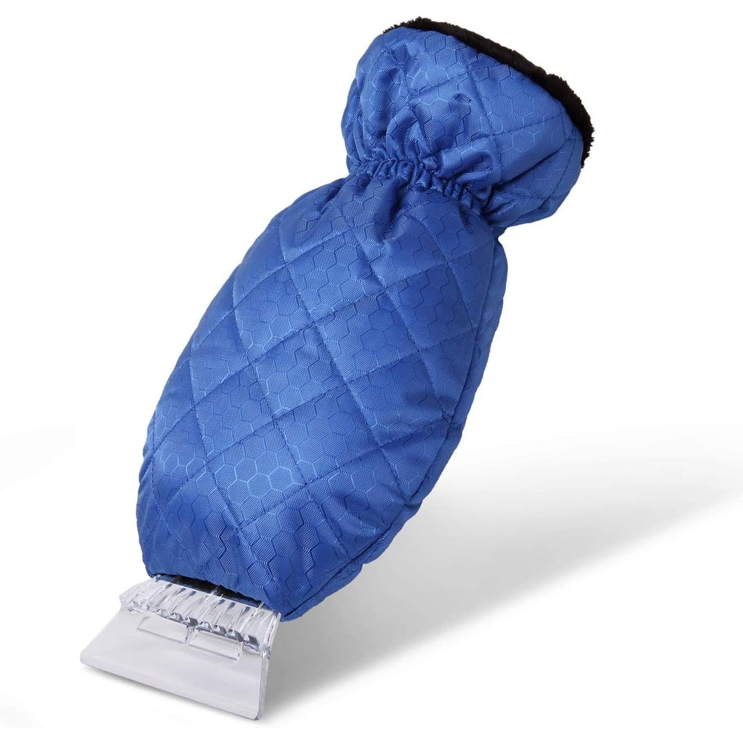 Racleta Gheata cu Manusa Impermeabila, Set Curatare Parbriz, Izolatie Termica Bumbac si Manseta Elastica, Plastic si Prelata, 31 x 15 cm, Albastru