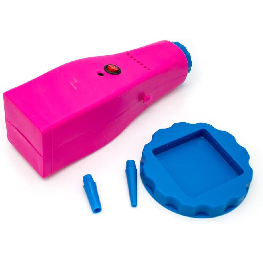 Pompă Electrică pentru Umflat Baloane, cu Acumulator Reîncărcabil, Portabilă, Autonomie 3-4h, Putere 380W, Plastic PP, Roz