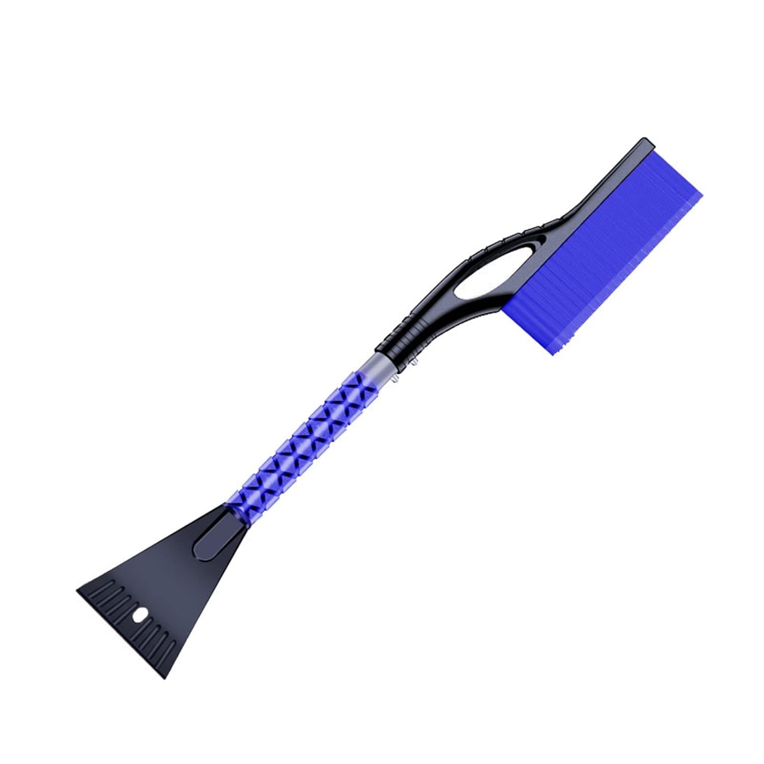 Perie de Zapada cu Racleta pentru Masina, Design Multifunctional si Demontabil, Maner Antiderapant din Aluminiu, Rezistenta la Temperaturi Scazute, 68x24x11.1 cm, Albastru