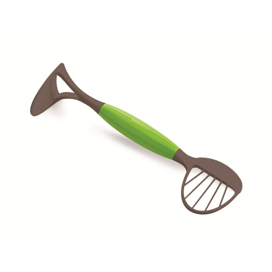Feliator Multifunctional pentru Avocado, Instrument pentru Taiere Cubulete si Pasare, Dispozitiv Preparare Guacamole, Material ABS, 24x7x6 cm, Verde