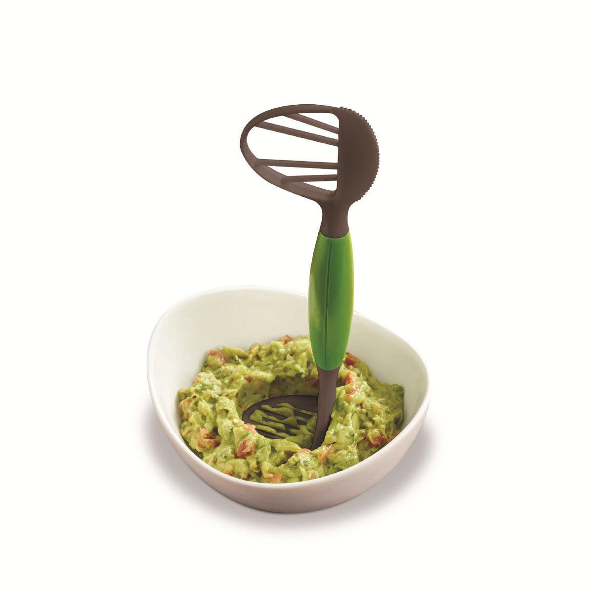 Feliator Multifunctional pentru Avocado, Instrument pentru Taiere Cubulete si Pasare, Dispozitiv Preparare Guacamole, Material ABS, 24x7x6 cm, Verde