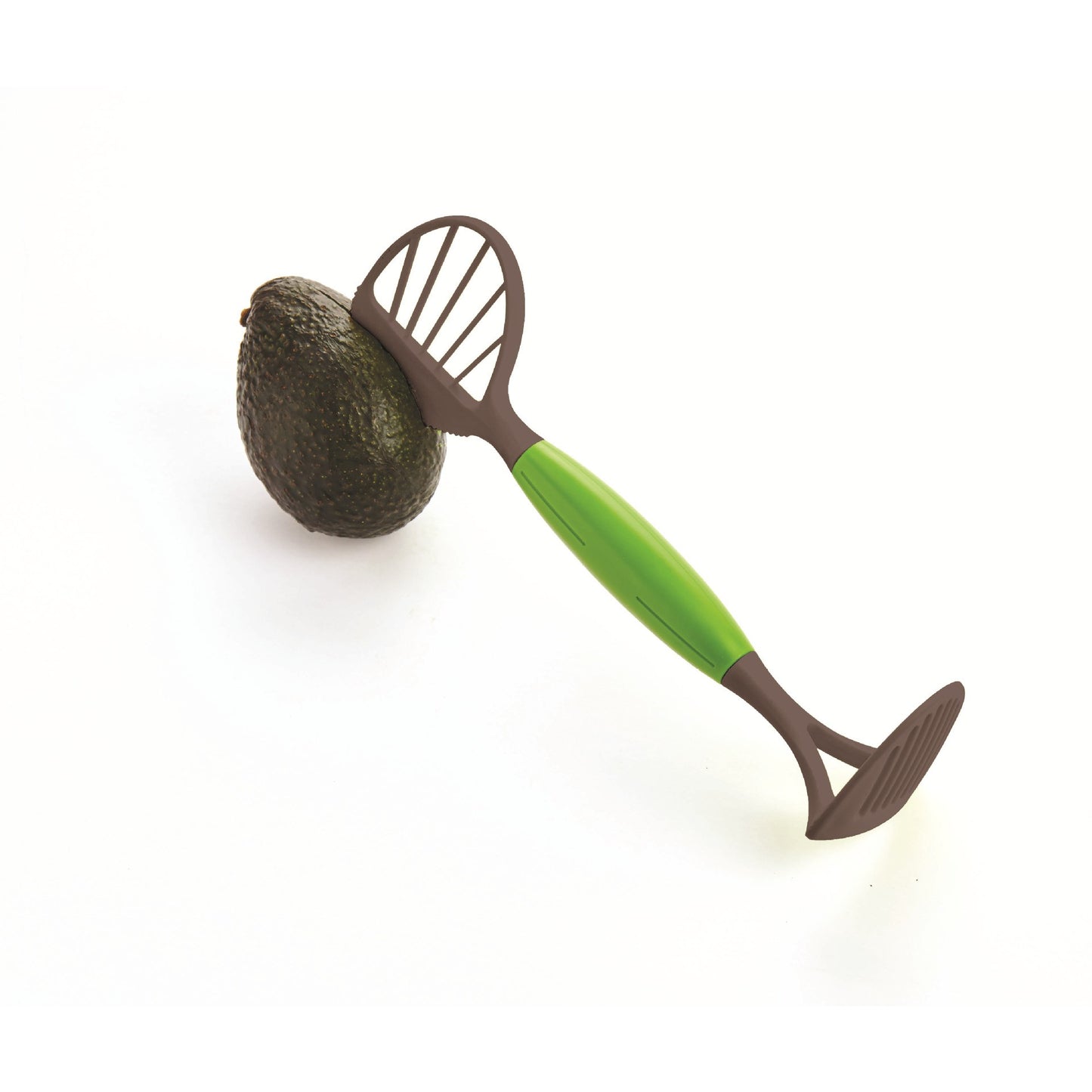 Feliator Multifunctional pentru Avocado, Instrument pentru Taiere Cubulete si Pasare, Dispozitiv Preparare Guacamole, Material ABS, 24x7x6 cm, Verde