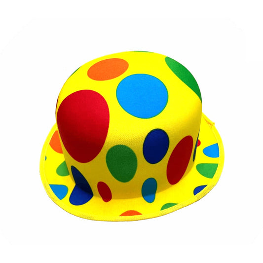 Pălărie Decorativă Clovn pentru Petreceri și Carnaval, Design Vesel cu Top Plat, Material Fetru Ușor, Mărime Universală, 30 x 25 x 16 cm, Multicolor
