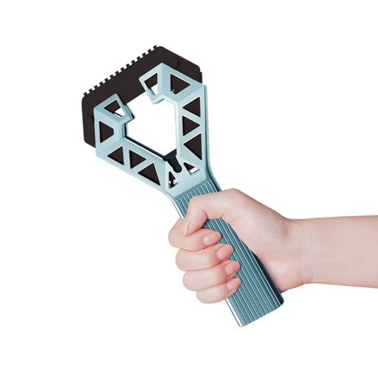 Racleta Auto pentru Zapada si Gheata, Capat Dublu, Maner Ergonomic Detasabil, Plastic Rezistent, 23.5x4.3 cm, Albastru