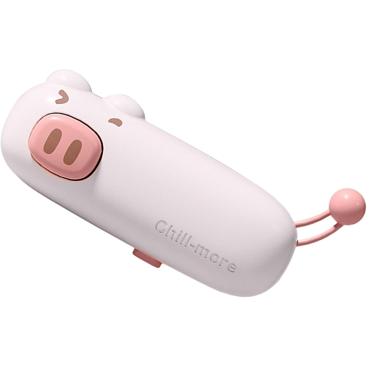 Aparat de Sigilat Pungi si Ambalaje, Mini Dispozitiv Portabil cu Sigilare Termica, Incarcare USB Tip C, Baza Magnetica, ABS si Silicon, 400 mAh, Model Porcusor, Roz, 10.2 x 3.7 x 4.3 cm