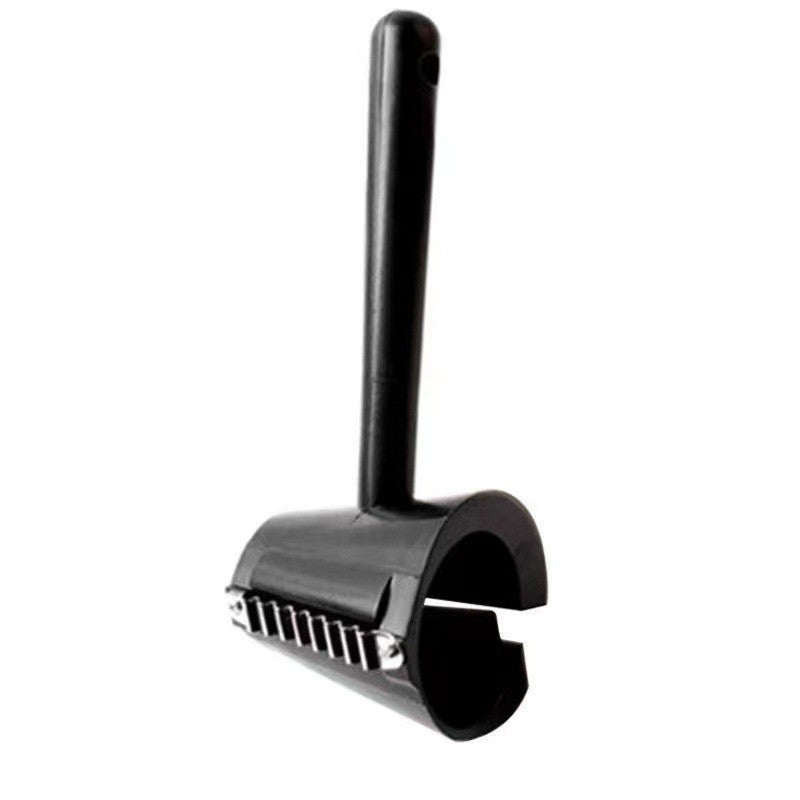 Feliator Multifunctional pentru Legume in Forma de Spirala, Cutit Spiralat cu Maner Ergonomic, Otel Inoxidabil, 16x5.5 cm, Negru