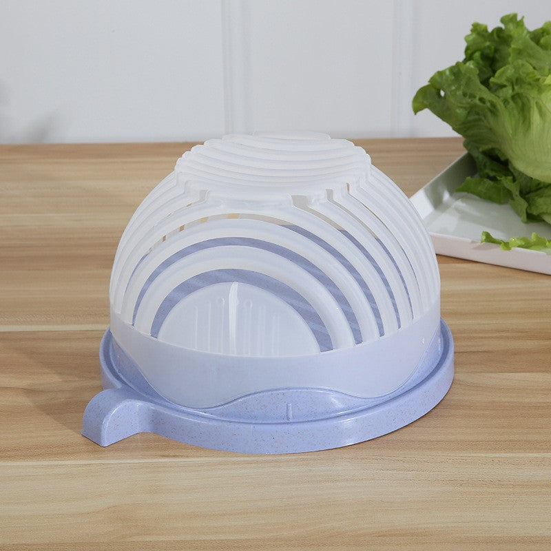 Bol Feliator pentru Salata, Castron Multifunctional pentru Spalat si Taiat Legume sau Fructe, Protectie Maini si Scurgere, Plastic, 21x18.5x11.5 cm, Mov