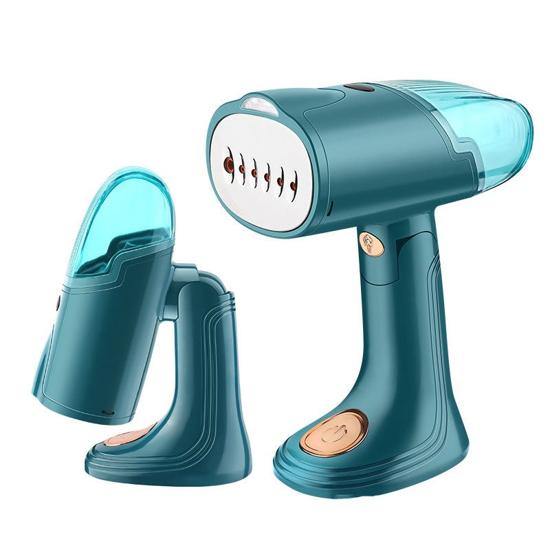 Aparat de Calcat cu Abur Vertical, Dispozitiv Portabil pentru Haine si Calatorii, Putere 1500W, Rezervor 160 ml, 220V, Turcoaz