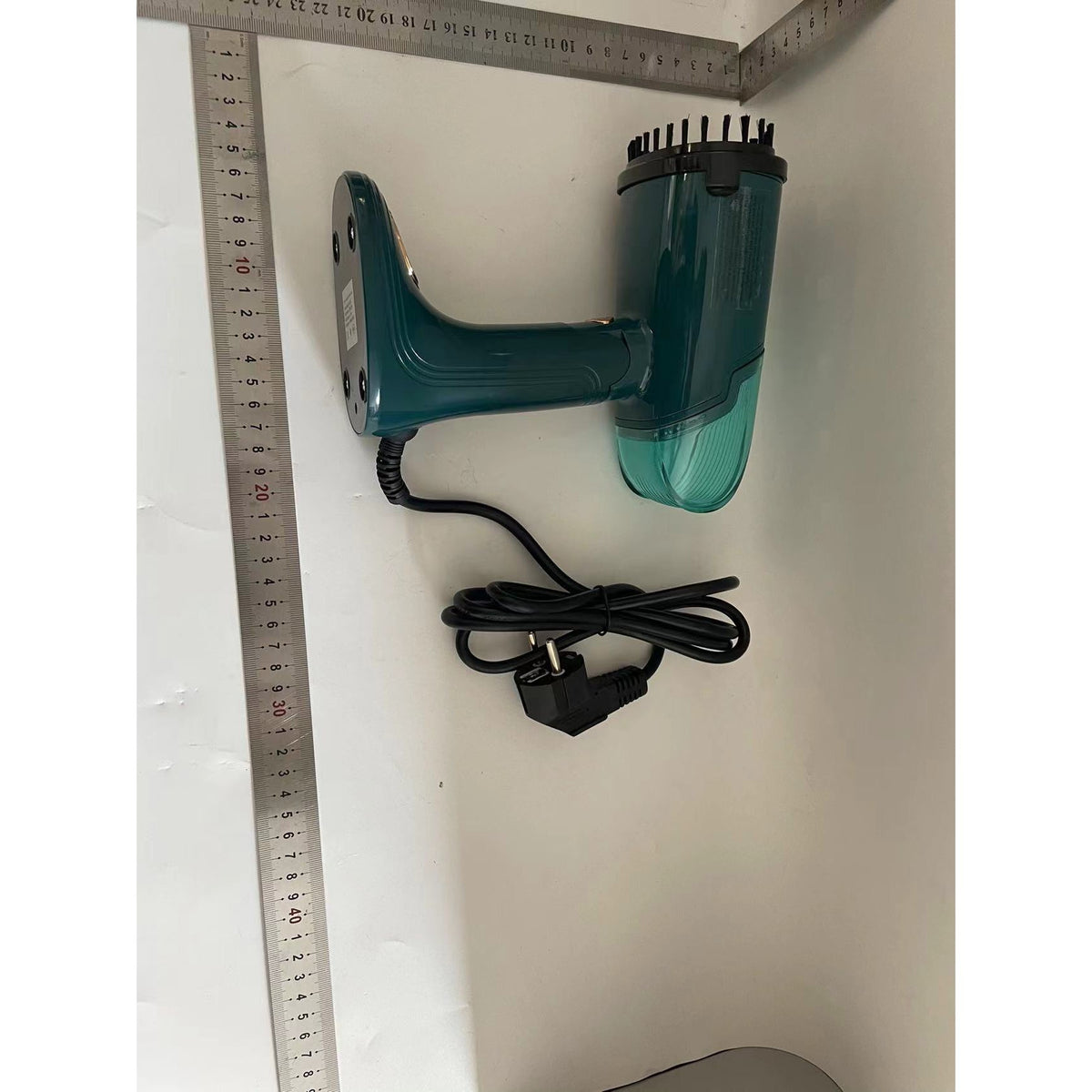 Aparat de Calcat cu Abur Vertical, Dispozitiv Portabil pentru Haine si Calatorii, Putere 1500W, Rezervor 160 ml, 220V, Turcoaz