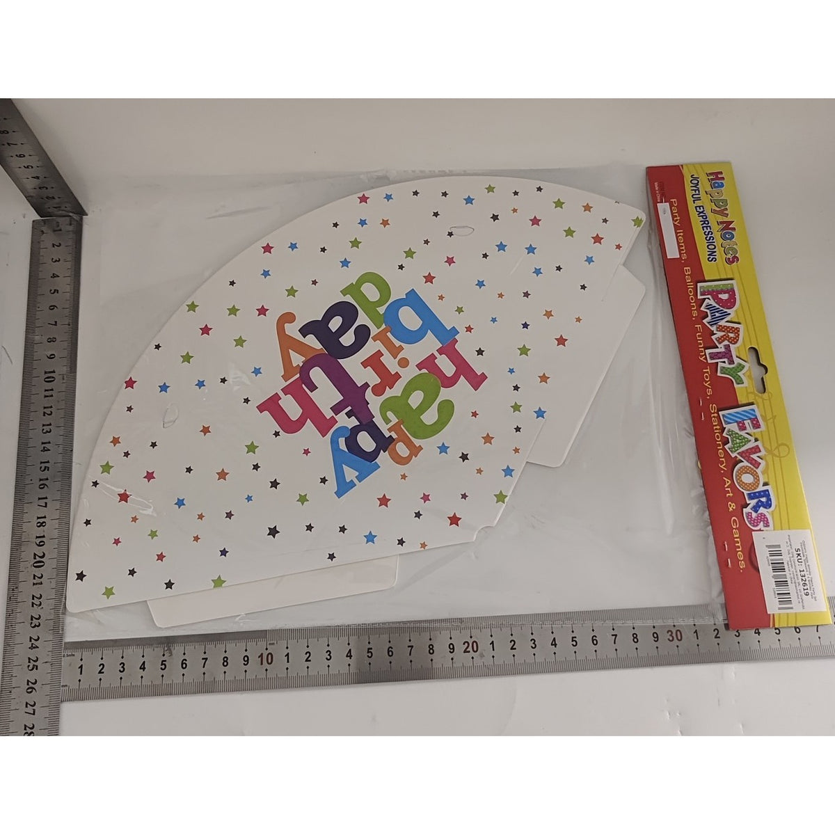 Set 6 Coifuri Petrecere Happy Birthday, Accesorii Aniversare Tematice, Carton Alb 210g, Multicolor, 16 x 21 cm
