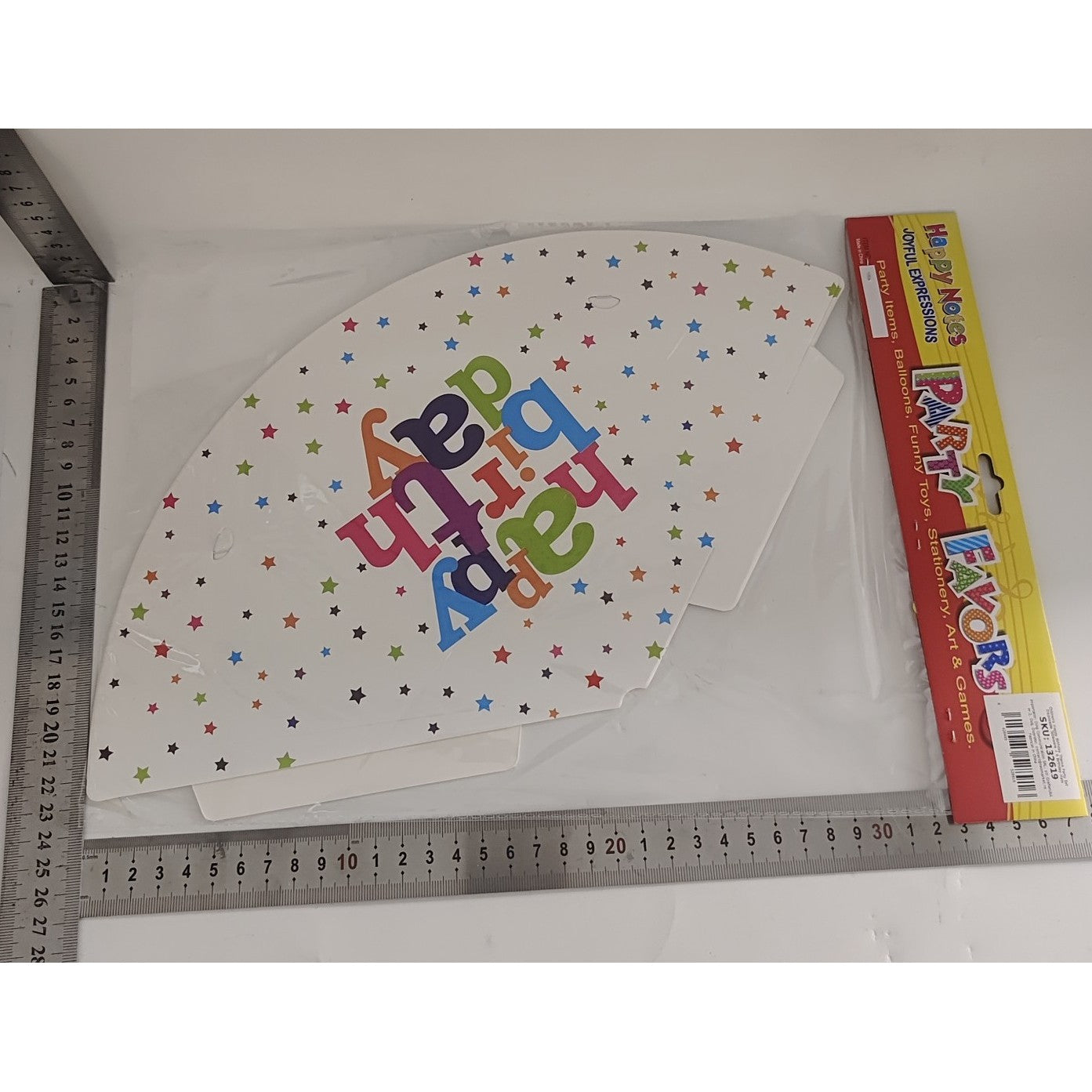Set 6 Coifuri Petrecere Happy Birthday, Accesorii Aniversare Tematice, Carton Alb 210g, Multicolor, 16 x 21 cm