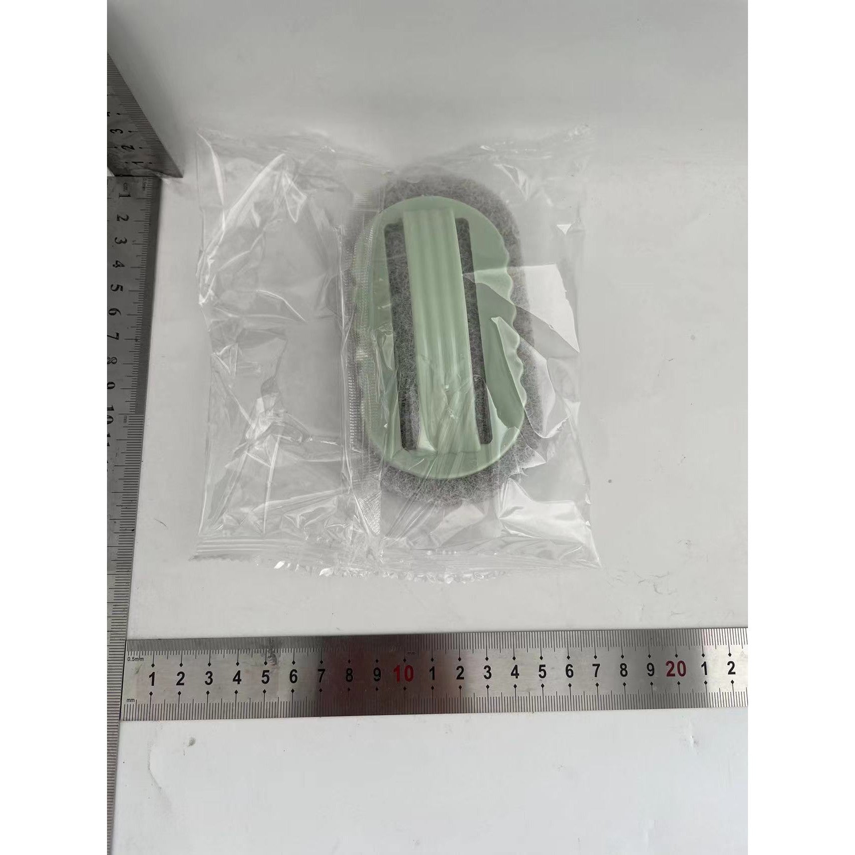 Perie Burete de Curatat cu Maner, Perie pentru Gresie si Suprafete Multiple, Plastic si Poliester, Bucatarie si Baie, Verde