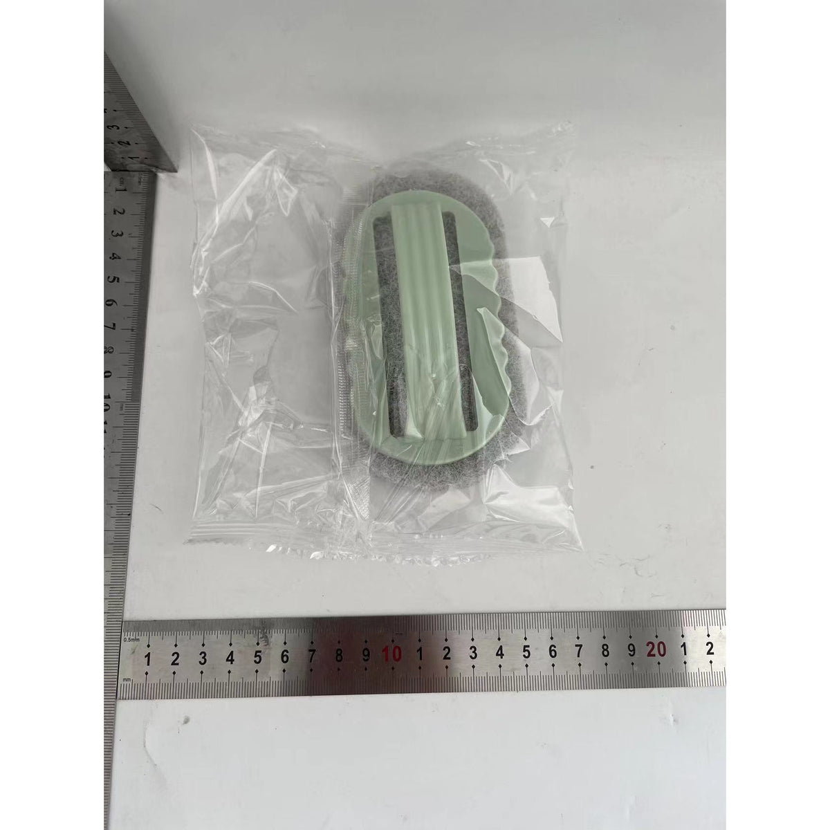 Perie Burete de Curatat cu Maner, Perie pentru Gresie si Suprafete Multiple, Plastic si Poliester, Bucatarie si Baie, Verde