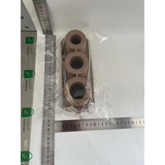 Forma pentru Gheata, Silicon Flexibil, Bile Rotunde cu Inghetare Rapida, 20.7 x 8.4 x 6.5 cm, Maro