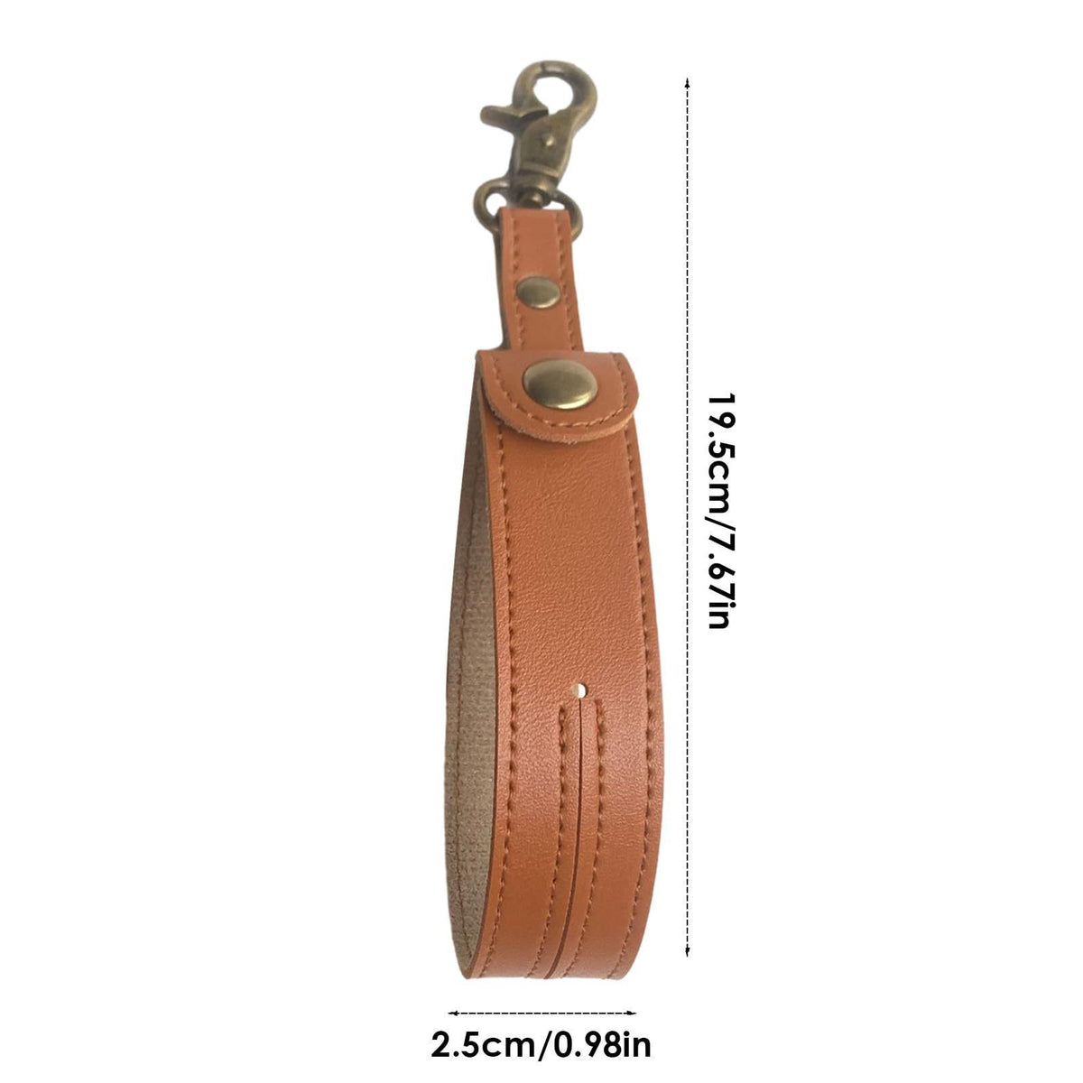 Husa Pentru Kendama, Suport De Depozitare Si Transport, Sistem Prindere Tip Breloc Cu Catarama Metalica, Piele Ecologica, 19.5 x 2.5 cm, Maro