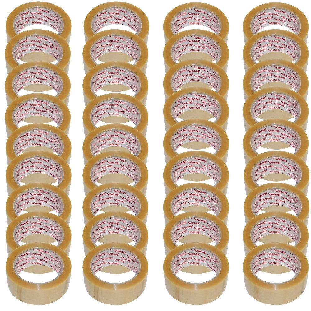 Banda Adeziva Solvent Vibac, Role pentru Ambalare si Sigilare Cutii, Polipropilena BOPP, Rezistenta Ridicata, Maro, 48 mm x 60 m, Set 36 Role
