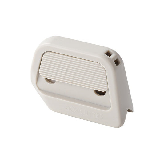 Cutter Portabil Universal, Lama Ceramica Autoretractabila, Magnet Integrat pentru Frigider, ABS, Alb