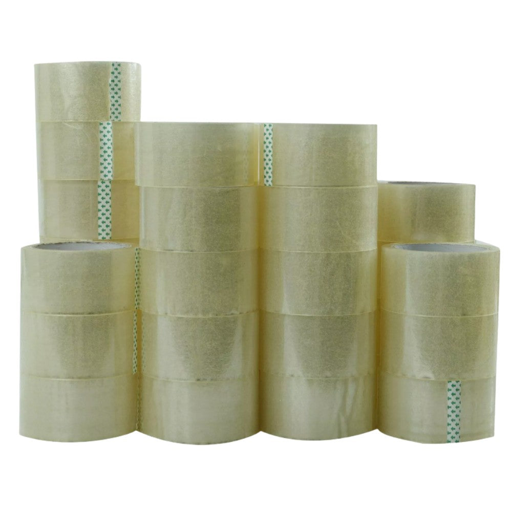 Banda Adeziva Acrilica Pentru Ambalare si Sigilare Cutii, Rezistenta BOPP, Aplicare Manuala sau cu Dispenser, Transparenta, 48 mm x 60 m, Set 36 Role
