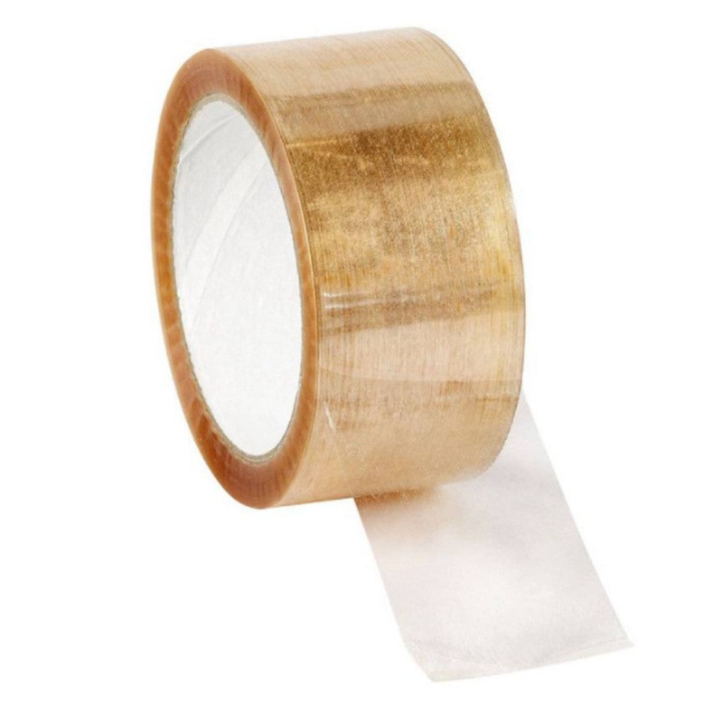 Banda Adeziva Solvent Profesionala, Rezistenta la Temperaturi Extreme si Umiditate, Material BOPP, 48 mm x 60 m, Transparenta, Set 36 Role