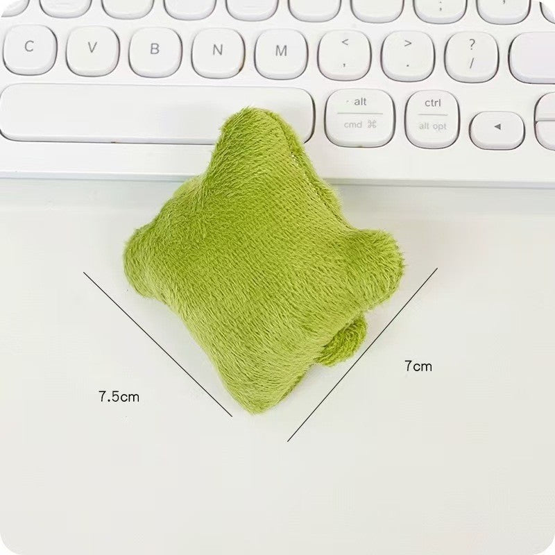 Suport Incheietura Mana pentru Mouse si Tastatura, Pernuta Ergonomica cu Banda Elastica, Plus si Bumbac PP, 7.5 x 7 cm, Verde Inchis
