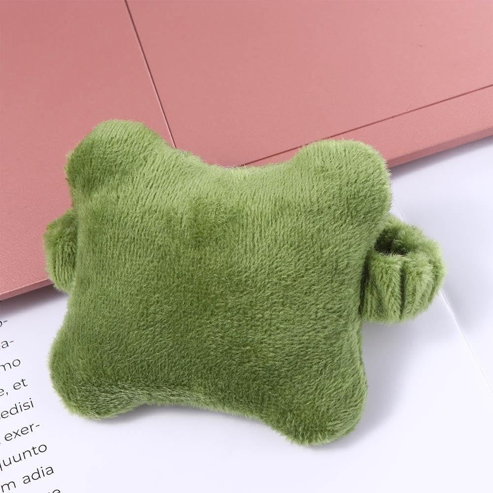 Suport Incheietura Mana pentru Mouse si Tastatura, Pernuta Ergonomica cu Banda Elastica, Plus si Bumbac PP, 7.5 x 7 cm, Verde Inchis
