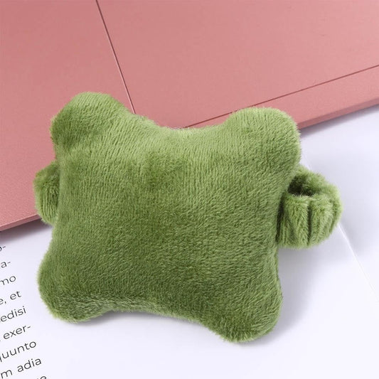 Suport Incheietura Mana pentru Mouse si Tastatura, Pernuta Ergonomica cu Banda Elastica, Plus si Bumbac PP, 7.5 x 7 cm, Verde Inchis