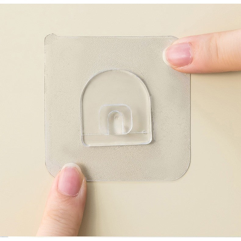 Savonieră Dublă Pentru Baie, Montare Fără Găurire Cu Adeziv, Suport 2 Niveluri Cu Scurgere Și Agățătoare Burete, Material PET, 13.5 x 8.5 x 6 cm, Bej