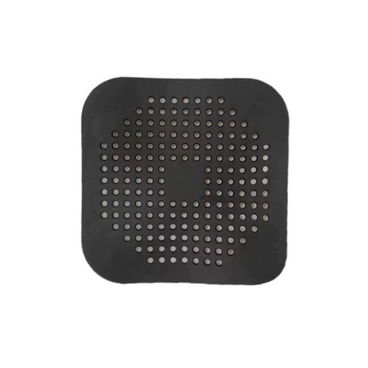 Filtru Chiuveta Anti-Infundare, Sita Scurgere cu Ventuze pentru Baie si Bucatarie, Silicon Flexibil TPR, 14.5 x 14.5 cm, Negru