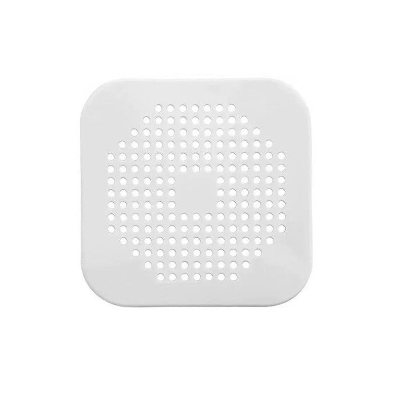 Filtru Chiuveta Anti-Infundare pentru Bucatarie si Baie, Protectie Scurgere cu Ventuze, Silicon Flexibil TPR, 14.5 x 14.5 cm, Alb