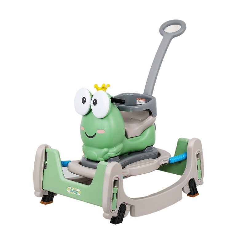 Masinuta Balansor Multifunctionala pentru Copii, Model Calut Scooter 2 in 1, Utilizare Interior si Exterior, 1-3 Ani, 93 x 80 x 58 cm, Verde