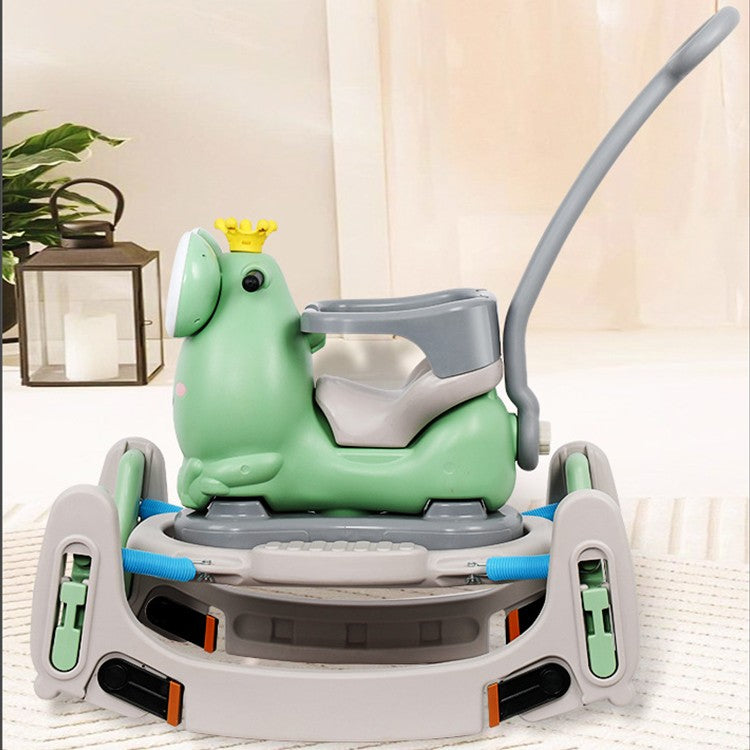 Masinuta Balansor Multifunctionala pentru Copii, Model Calut Scooter 2 in 1, Utilizare Interior si Exterior, 1-3 Ani, 93 x 80 x 58 cm, Verde