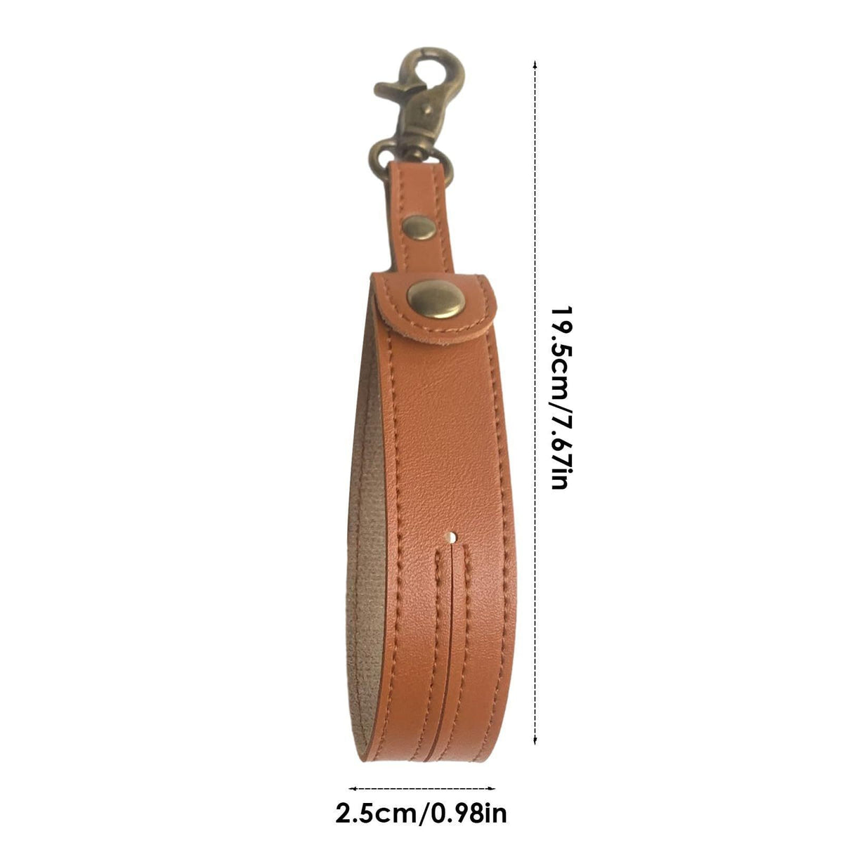 Husa Pentru Kendama Cu Catarama De Agatare, Suport Depozitare Tip Breloc, Piele Ecologica, 19.5 x 2.5 cm, Maro