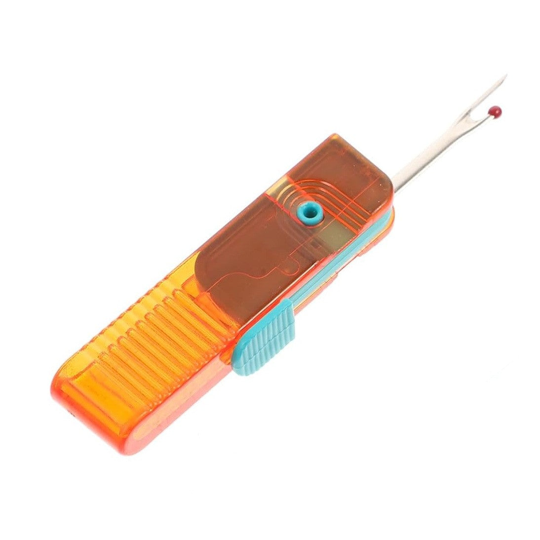 Dispozitiv Pentru Descusut, Tăietor De Etichete Și Fir, Instrument 2-în-1 Pentru Croitorie, Design Pliabil Ergonomic, Plastic Și Metal, 1.7 x 7 cm, Albastru/Portocaliu