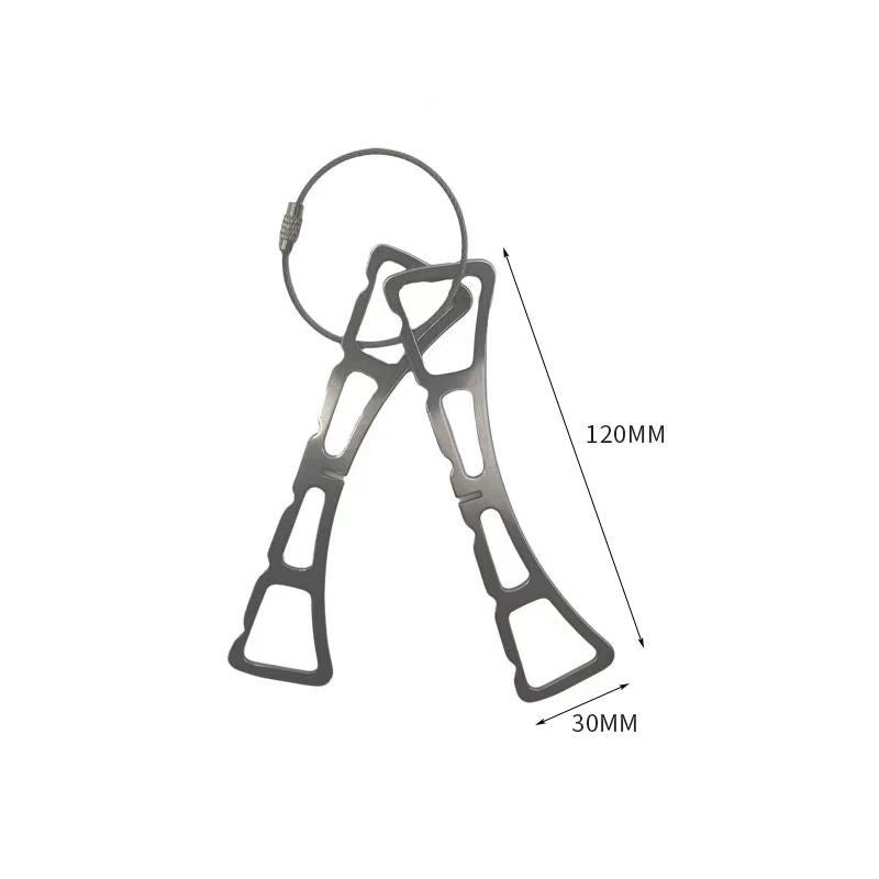Suport pentru Gatit la Abur, Design Pliabil si Portabil pentru Camping, Otel Inoxidabil 201, 12 x 3 cm, Argintiu