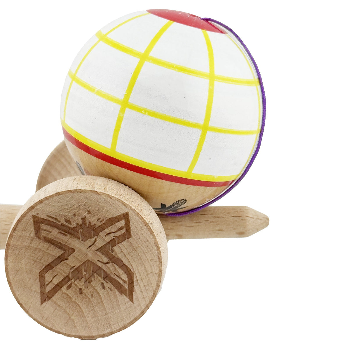 Kendama X Originala, Model Glob, Profesionala, Legendary, Cupe Mari, Super Sticky, Rulment, Ata 55cm