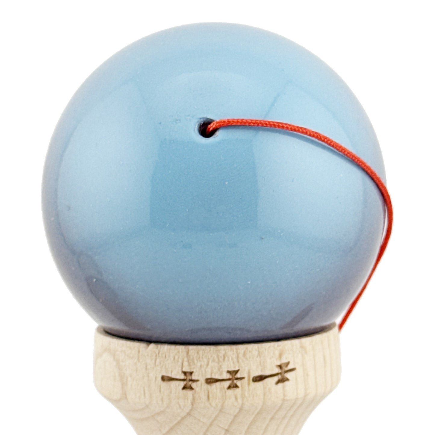 Kendama X Originala, Model Albastru Deschis / Mov / Roz in Degrade, Profesionala, Cupe Mari, Super Sticky, Rulment, Ata 55cm