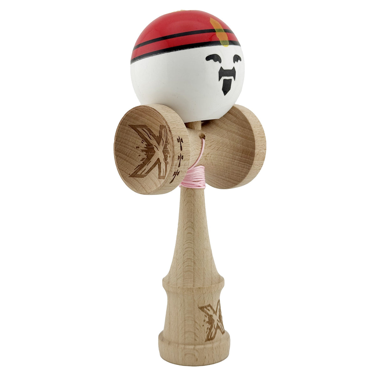 Kendama X Originala, Model Rege, Spike Natur, Profesionala, Cupe Mari, Super Sticky, Rulment, Ata 55cm