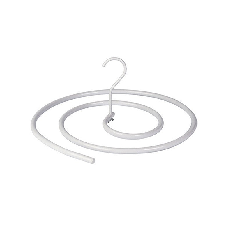 Uscător de Rufe Spiralat pentru Cearșafuri și Pilote, Design Detașabil Economisire Spațiu, Oțel Inoxidabil 10 mm, 40 x 43 x 18 cm, Alb