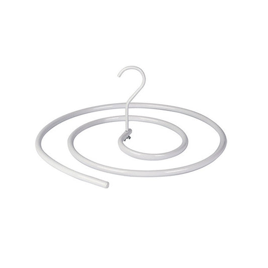 Uscător de Rufe Spiralat pentru Cearșafuri și Pilote, Design Detașabil Economisire Spațiu, Oțel Inoxidabil 10 mm, 40 x 43 x 18 cm, Alb