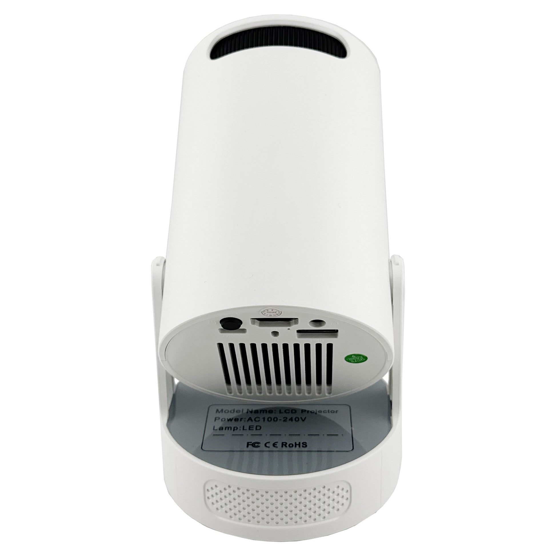 Video Proiector Portabil HY300ULTRA, Rezolutie Ultra HD 4K, Smart Android 13, WiFi 6 Dual-Band, Bluetooth 5.4, HDMI, USB, Corectie Automata, Alb