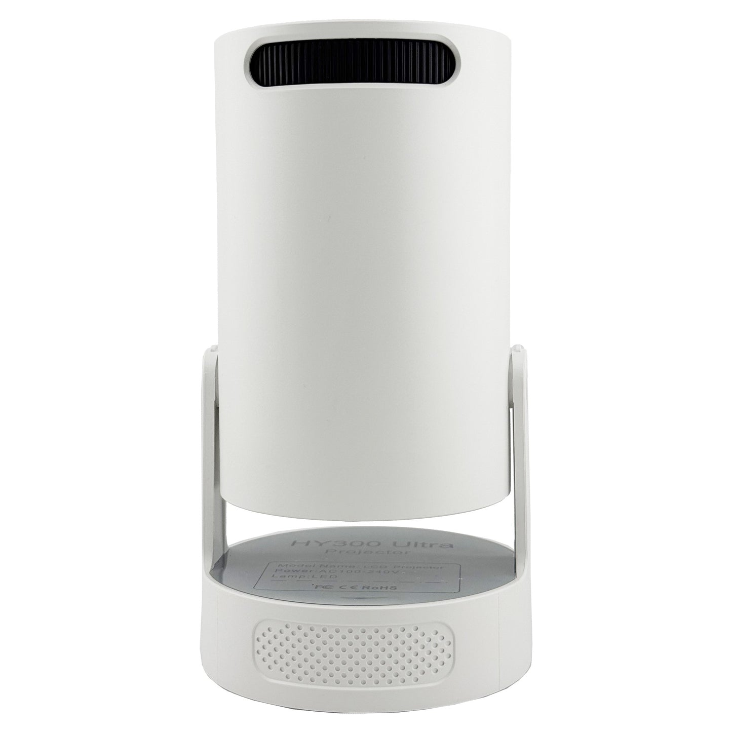 Video Proiector Portabil HY300ULTRA, Rezolutie Ultra HD 4K, Smart Android 13, WiFi 6 Dual-Band, Bluetooth 5.4, HDMI, USB, Corectie Automata, Alb