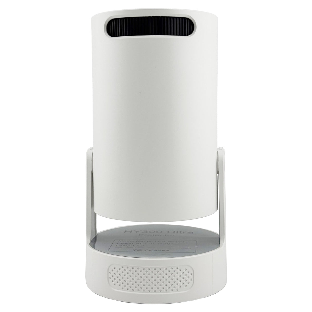 Video Proiector Portabil HY300ULTRA, Rezolutie Ultra HD 4K, Smart Android 13, WiFi 6 Dual-Band, Bluetooth 5.4, HDMI, USB, Corectie Automata, Alb