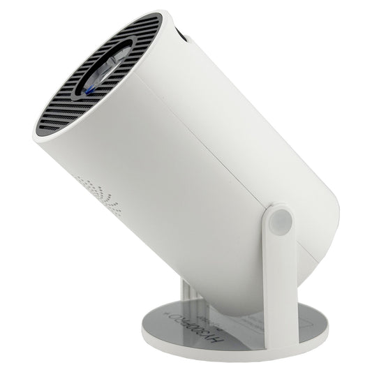 Video Proiector Portabil HY300PRO+, Smart Android 13, Rezolutie Full HD 1080p, Suport 4K, WiFi 6, Bluetooth 5.4, Autocorectie Trapez, Alb