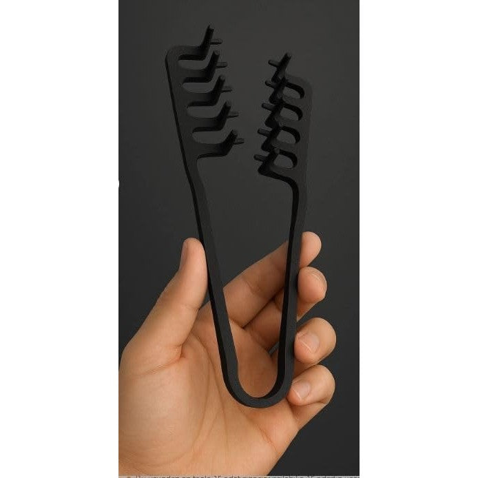 Pieptăn pentru Volum și Coafare, Dinți Rari pentru Descurcare și Efect de Rădăcină, Material ABS Rezistent, Unisex, 19 x 9 cm, Negru