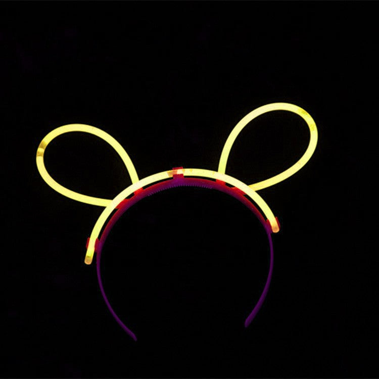 Cordeluță Decorativă Fluorescentă, Accesoriu Party și Festival, Plastic Rezistent, Galben Neon