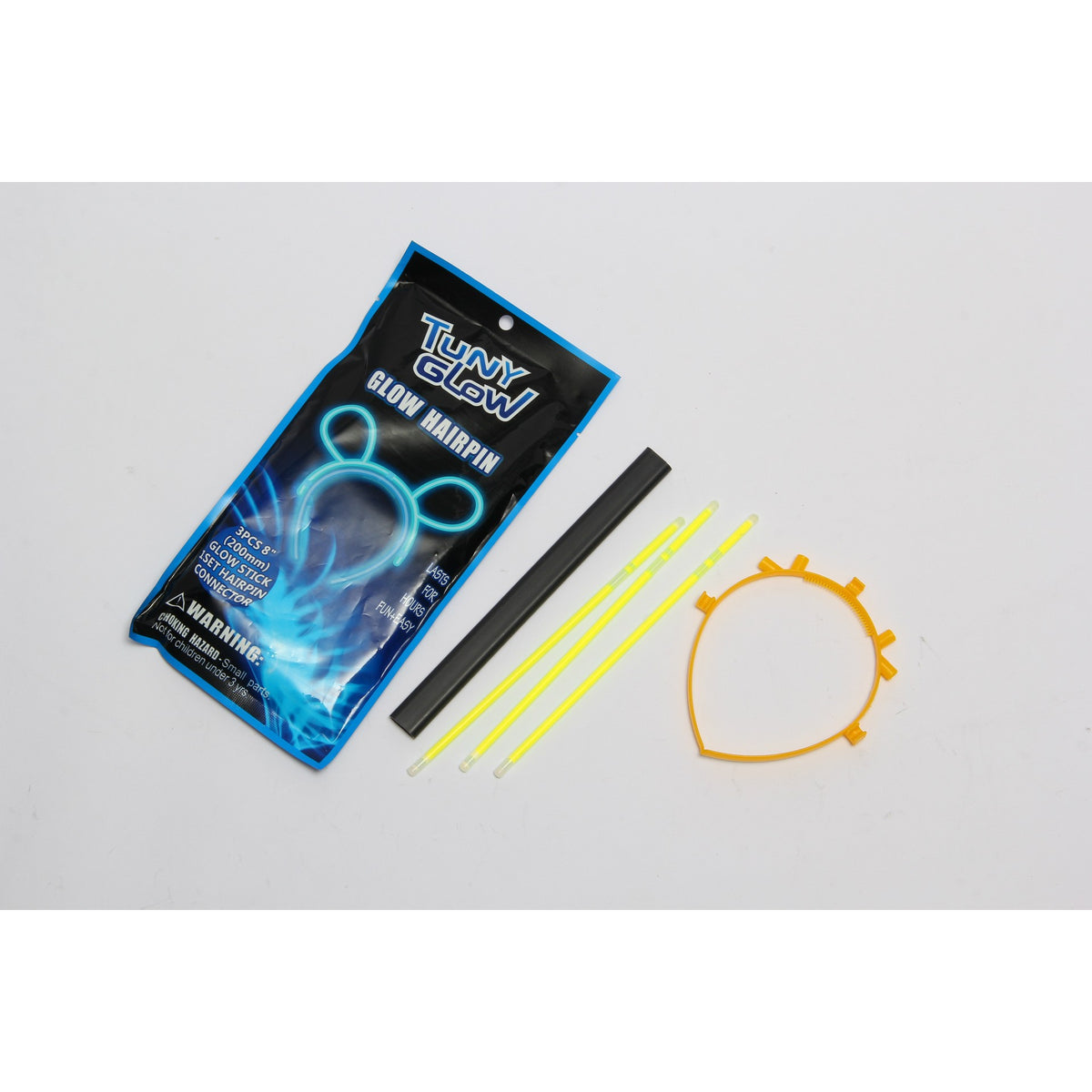 Cordeluță Decorativă Fluorescentă, Accesoriu Party și Festival, Plastic Rezistent, Galben Neon